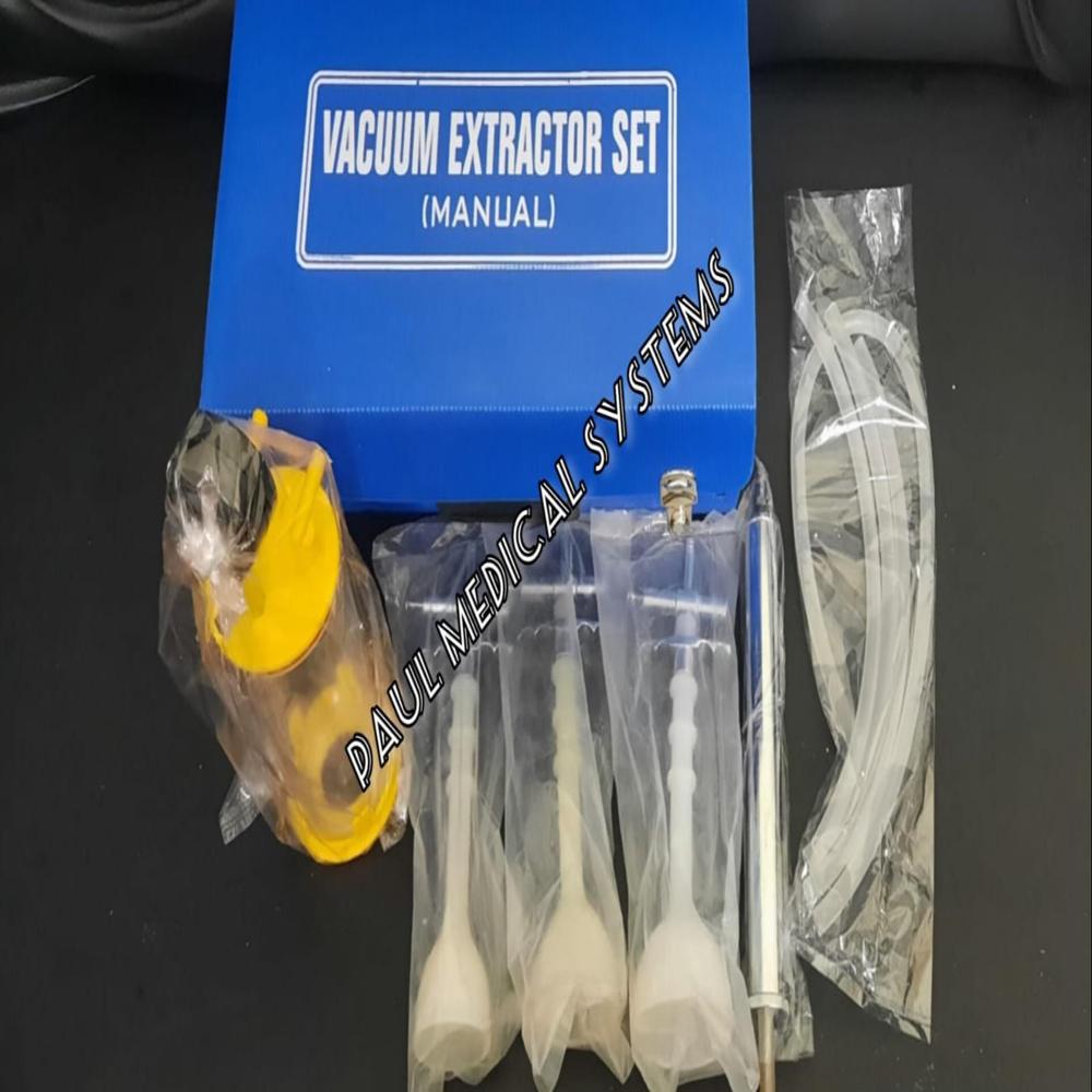 Manual Vacuum Extractor Set With Silicon Vacuum Cup Release Valve