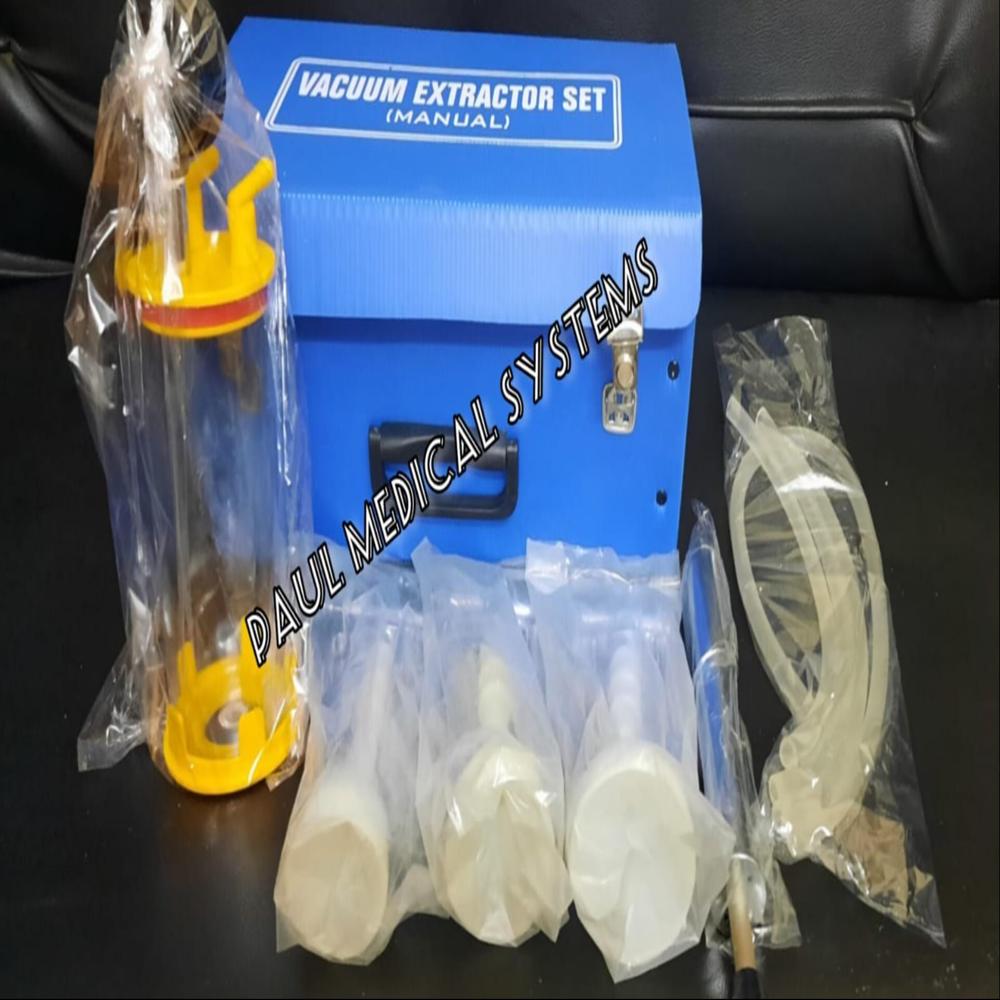 Manual Vacuum Extractor Set With Silicon Vacuum Cup Release Valve