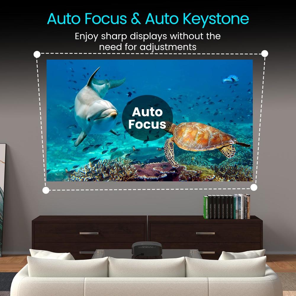 Portronics Beem 490 Smart LED Projector with 1080p Full HD, Streaming Apps (Netflix, Prime