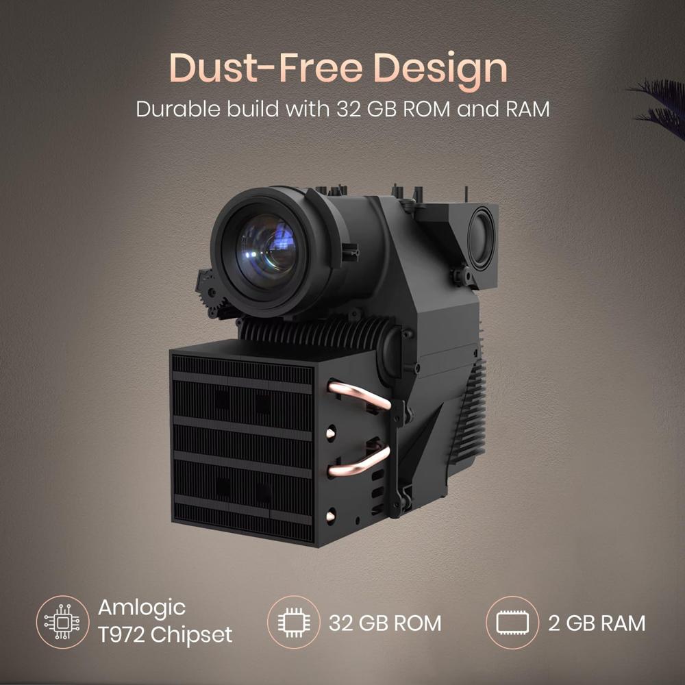 Portronics Beem 500 Smart Projector with 8K Support & 1080p FHD Native, 6700 Lumens