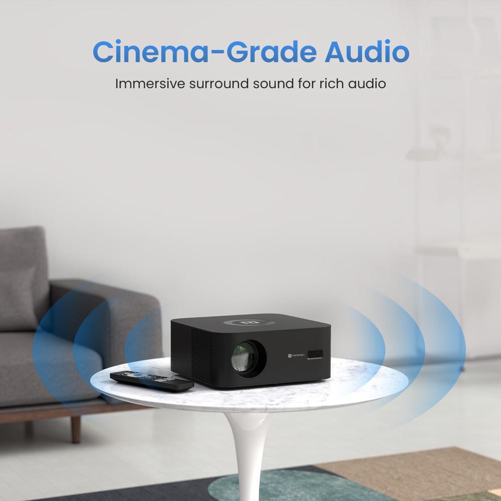 Portronics Beem 510 Smart Projector with 4K Support & 1080p FHD Native, Streaming
