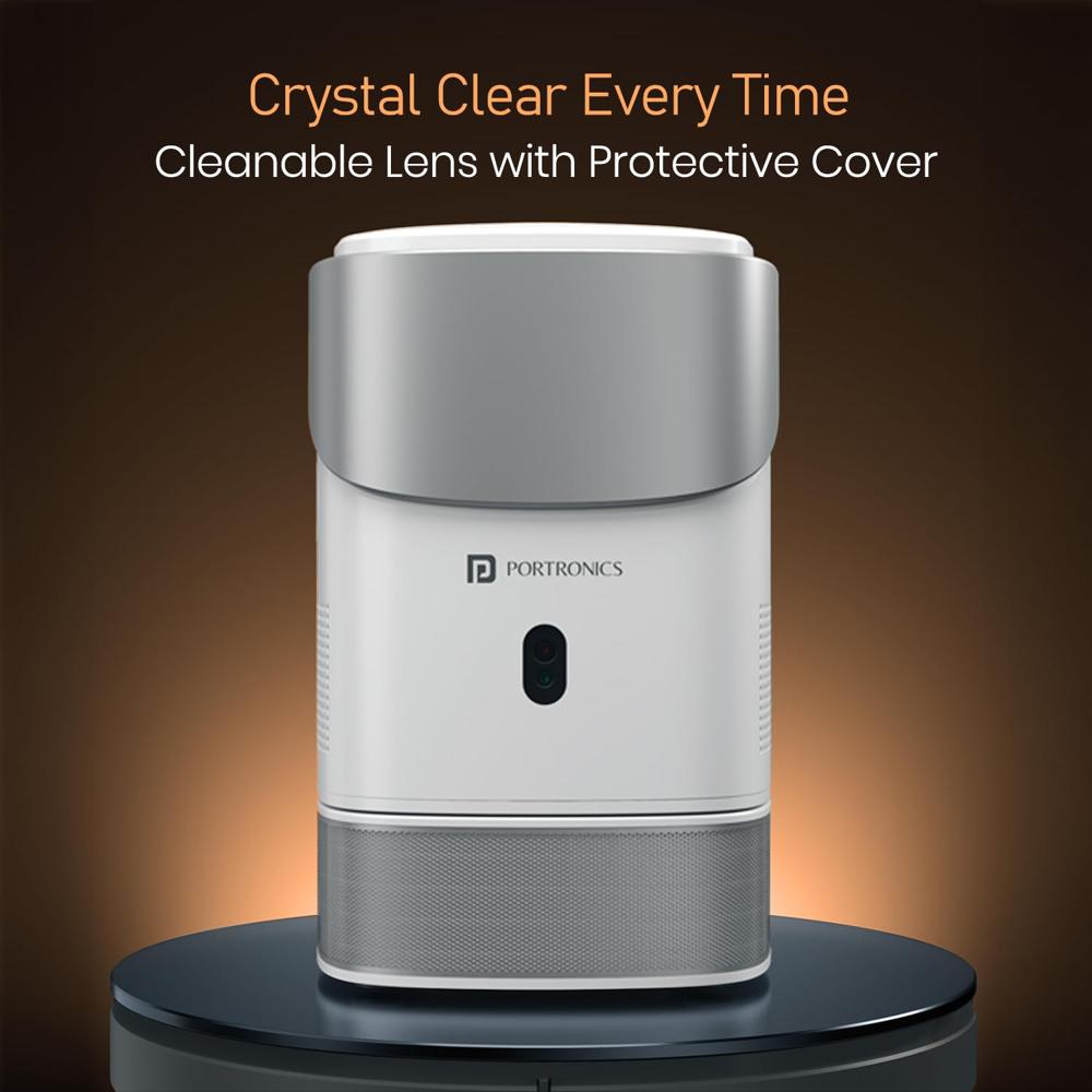 Portronics Beem 550 Smart Android Projector, HD 1080P, Height & Angle Adjustable Design