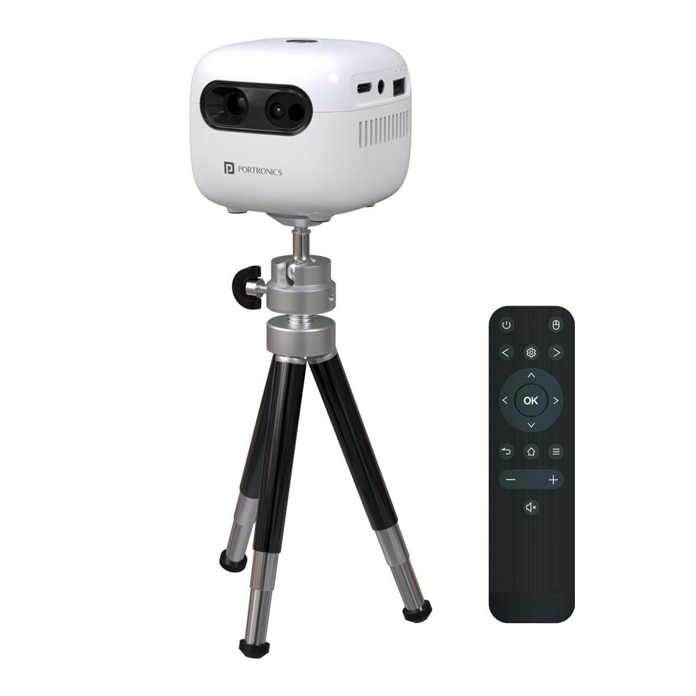 Portronics Pico 14 Rechargeable DLP Mini Projector | Android 13 