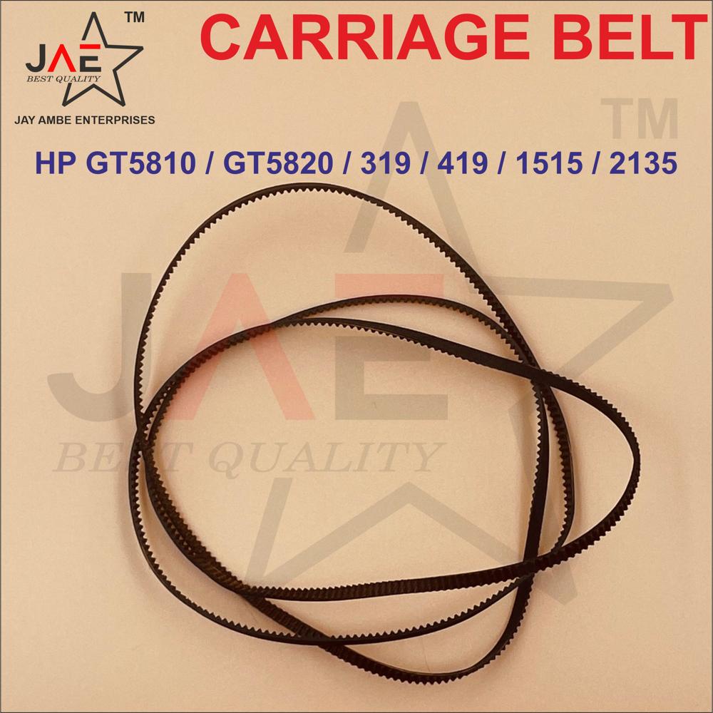 Hp Deskjet Gt5810 / Gt5820 / 319 / 419 / 1515 / 2135 Carriage Belt - High-quality Rubber Nylon, 1.2m Length, Black, Silent Operation
