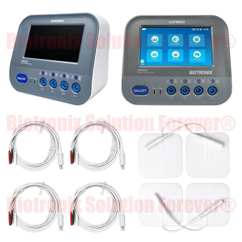 Konmed KM-560 EMG Biofeedback Device with NMES FES for Muscle Rehab
