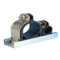 Pipe Clamps For Utility Channels - Mild Steel Gi Galvanized, U-shape | High Tensile Strength, Screw/bolt Mounted, Corrosion Resistant