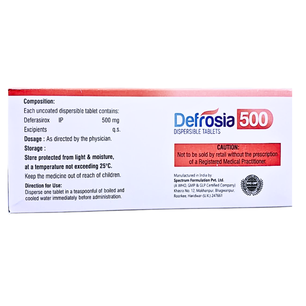 Deferasirox Dispersable Tablets 500 mg