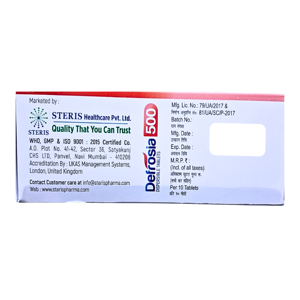 Deferasirox Dispersable Tablets 500 mg