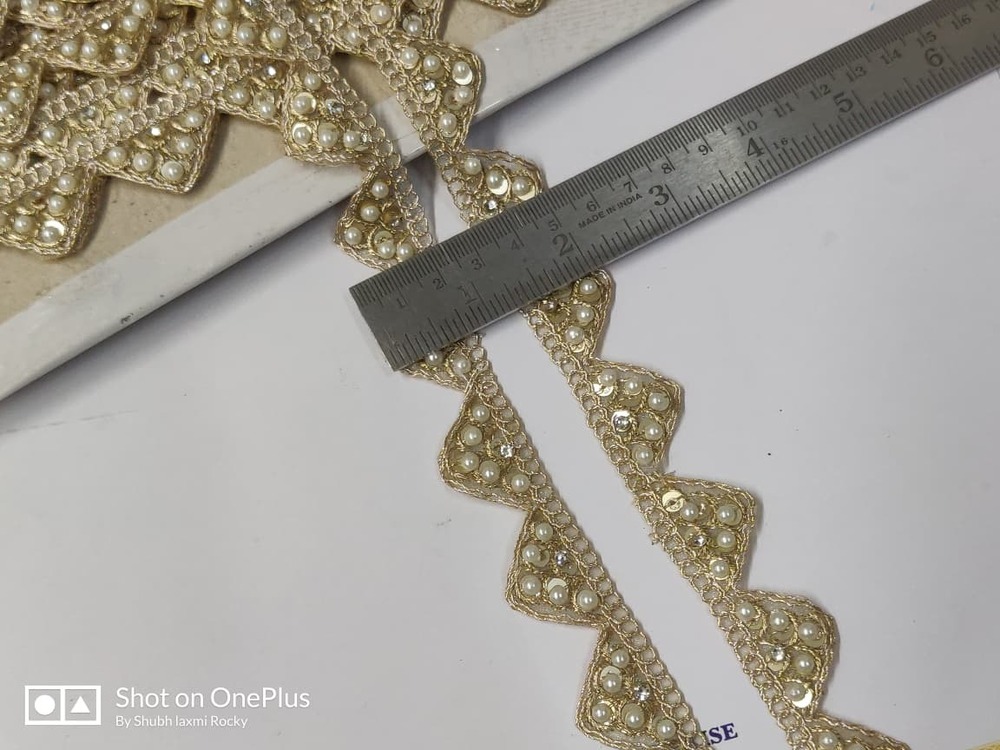 Fancy Bedead Lace - Color: Golden