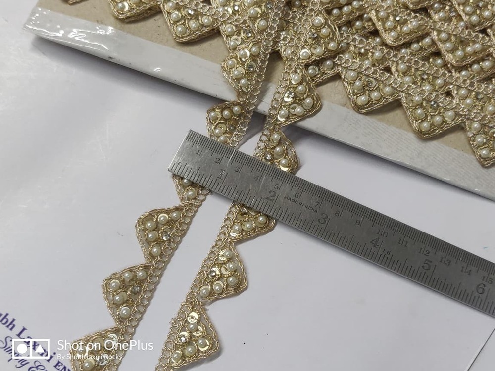 Fancy Bedead Lace - Color: Golden