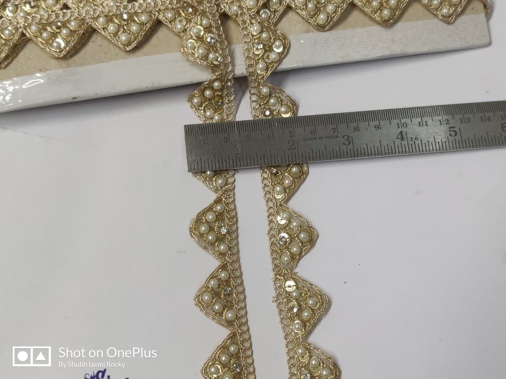 Fancy Bedead Lace - Color: Golden