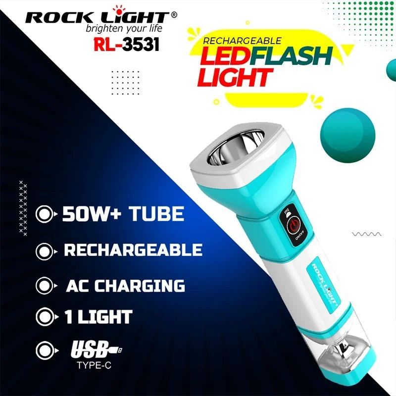 ROCK LIGHT RL-3531 RECHARGEABLE TOURCH
