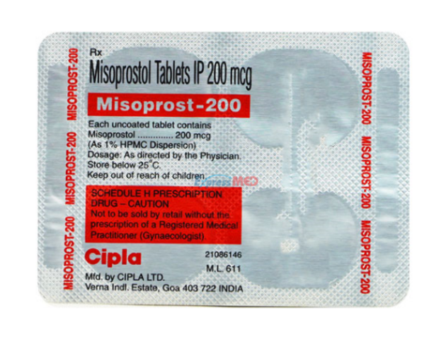 Misoprost 200 mcg Tablet, Misoprostol Prostaglandin Tablets