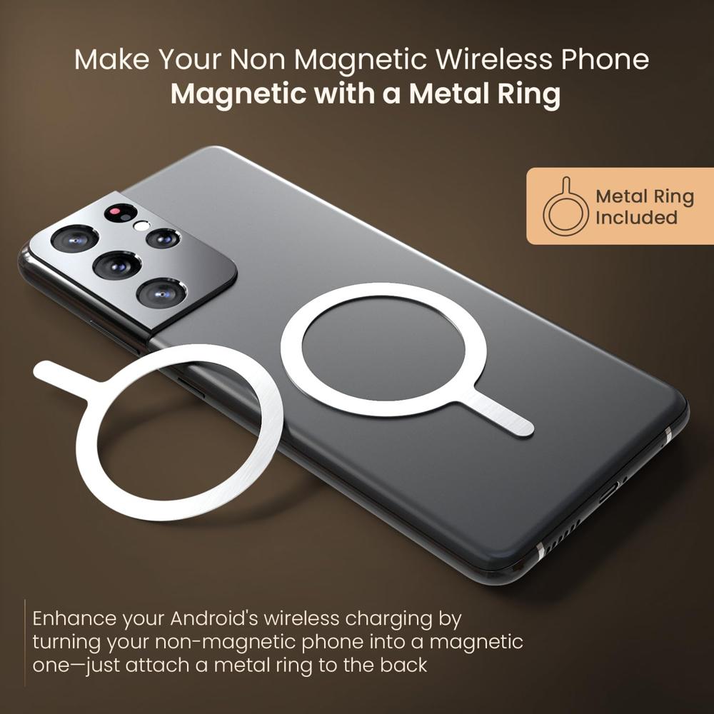 Portronics Moji 10K Smallest Wireless 10000Mah Fast Charging Power Bank with Detachable USB Type-C