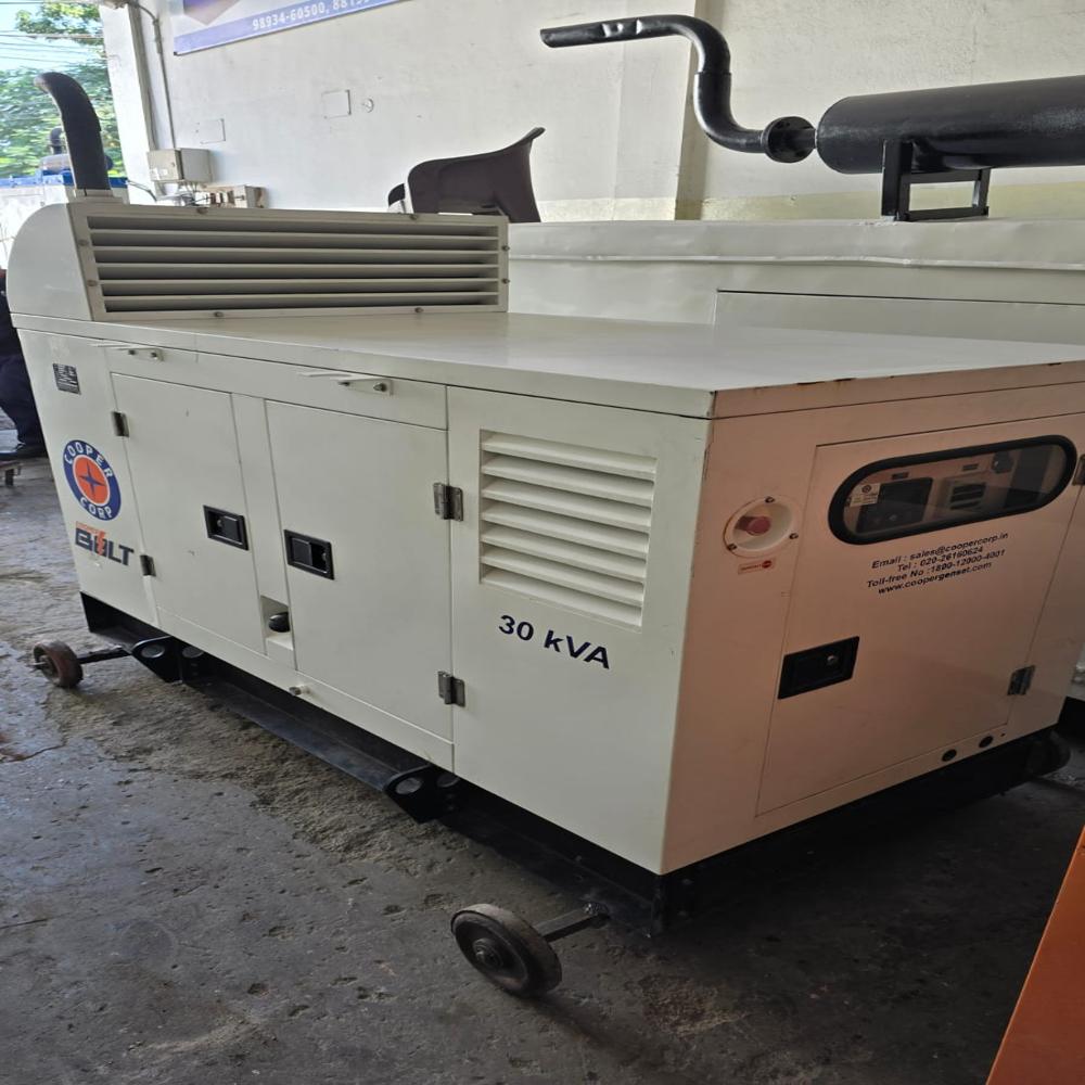 Cooper 30 Kva Diesel Engine Generator - Color: White