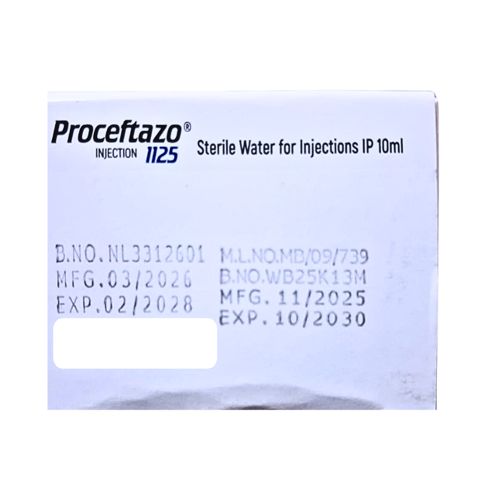 Ceftriaxone & Tazobactam For Injection 1125 mg
