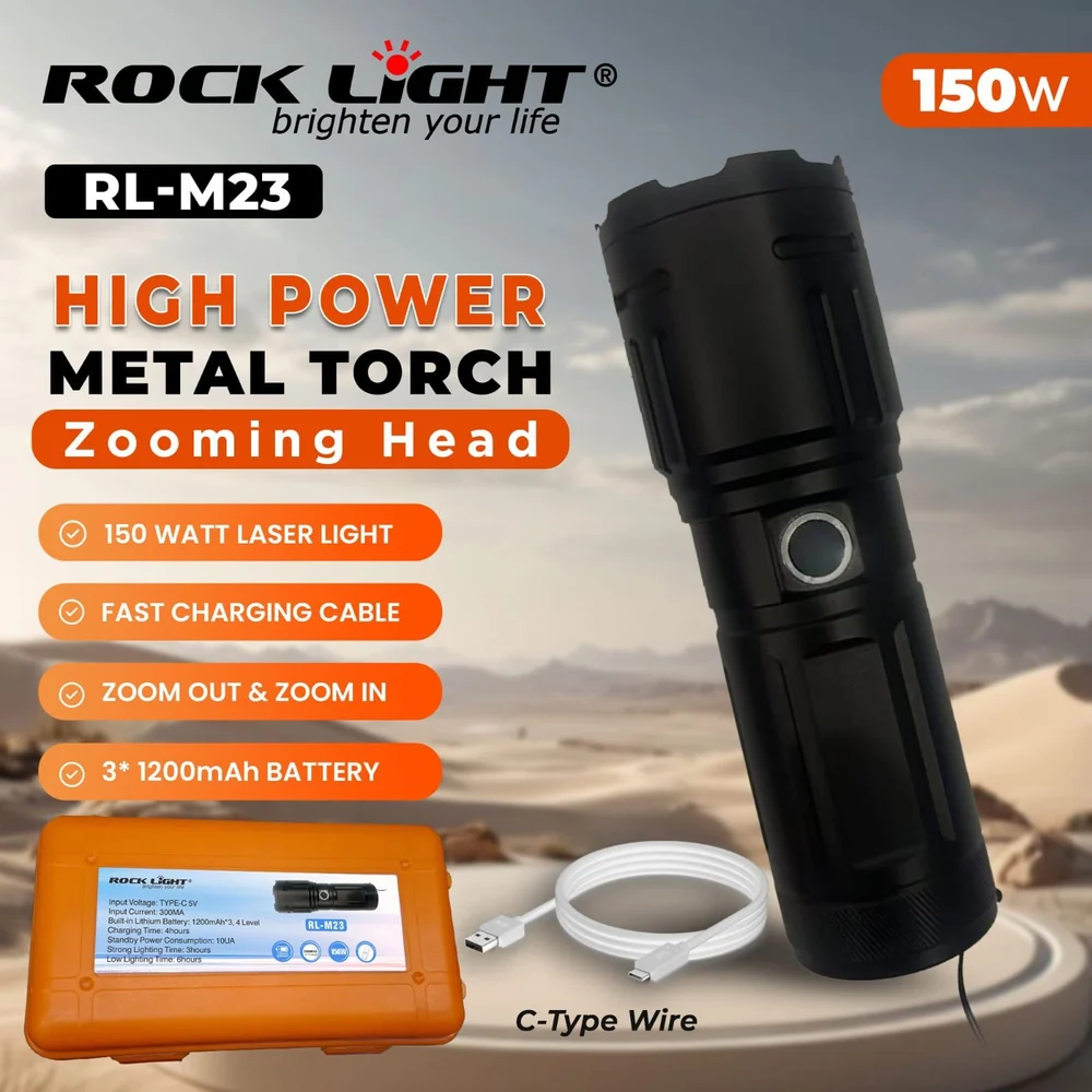 Rock Light RL-M23 Rechargeable Torch