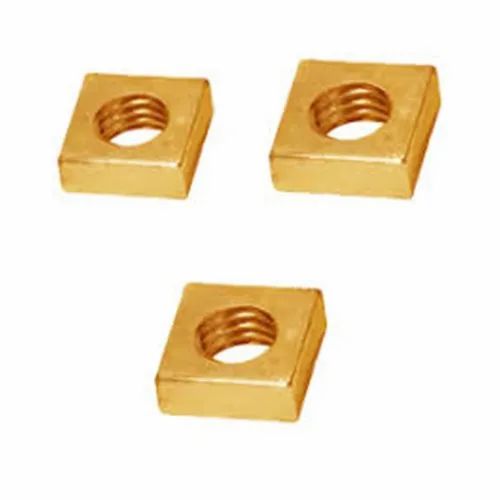 Brass Square Nuts - Size: Multi
