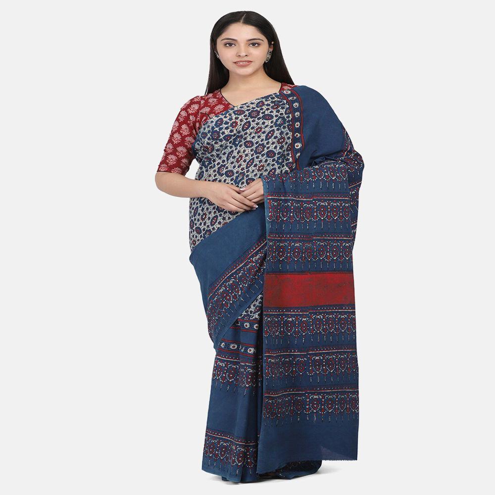 Malmal Cotton Digital Print Saree