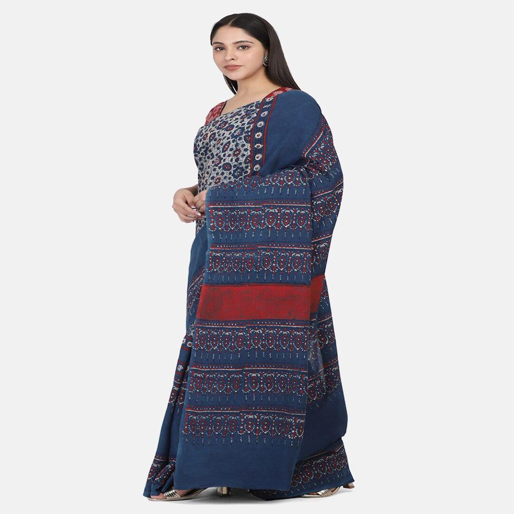 Malmal Cotton Digital Print Saree