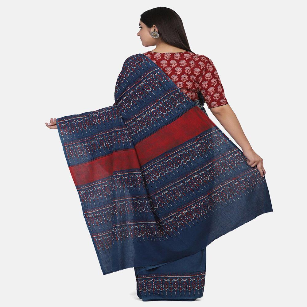 Malmal Cotton Digital Print Saree