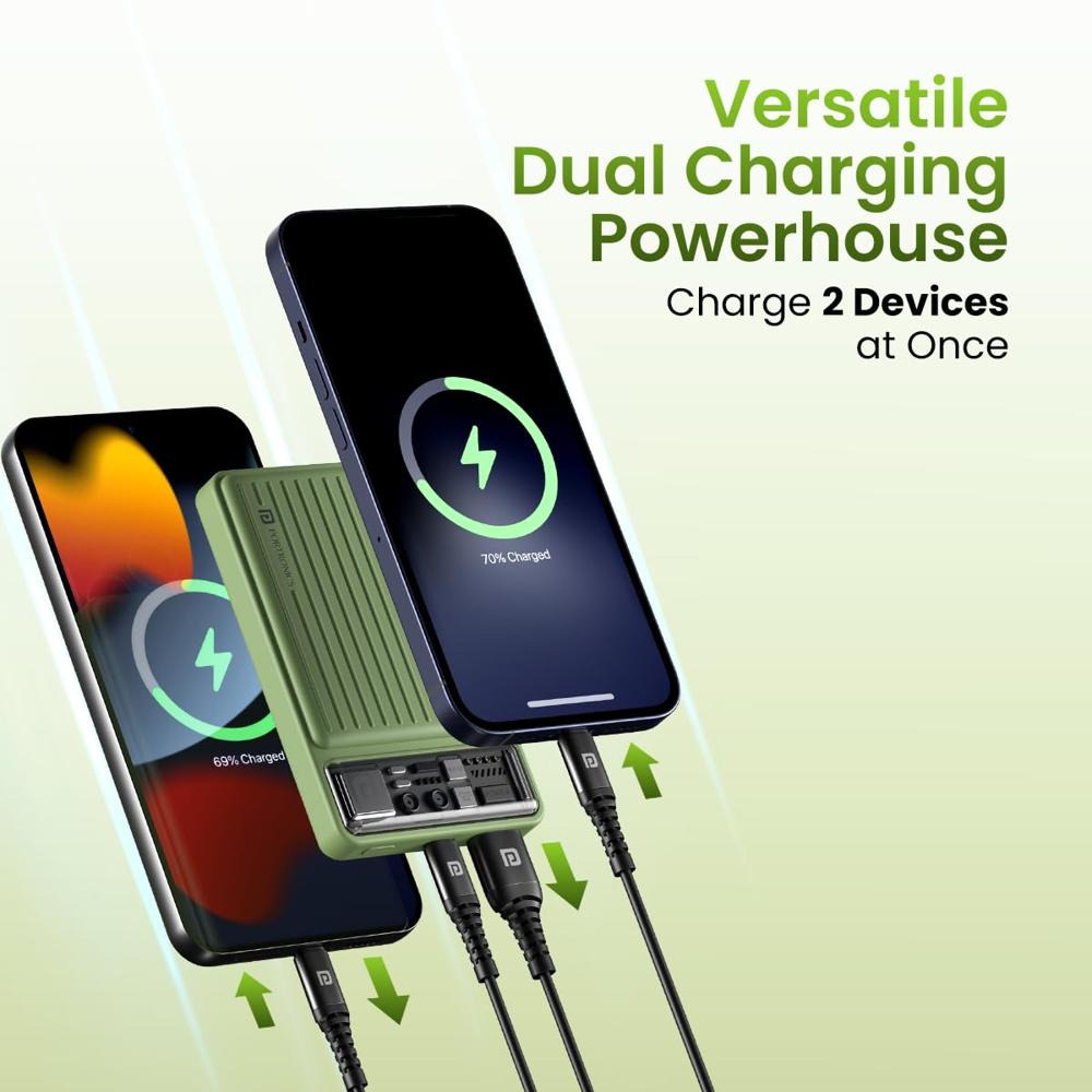 Portronics Luxcell Mini 10K Advanced 10000 mAh Nano Power Bank with 22.5W Max