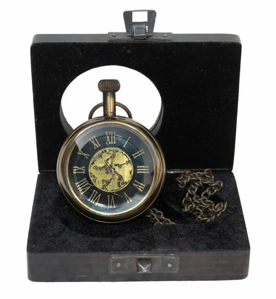 Brass Vintage Style 2 Marco Polo Antique Pocket Watches