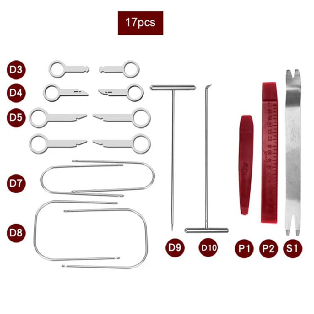 AUTOZCRAVE - Trim Removal Tool Kit 19 Pcs Professional Car Interior Panel Removal Set