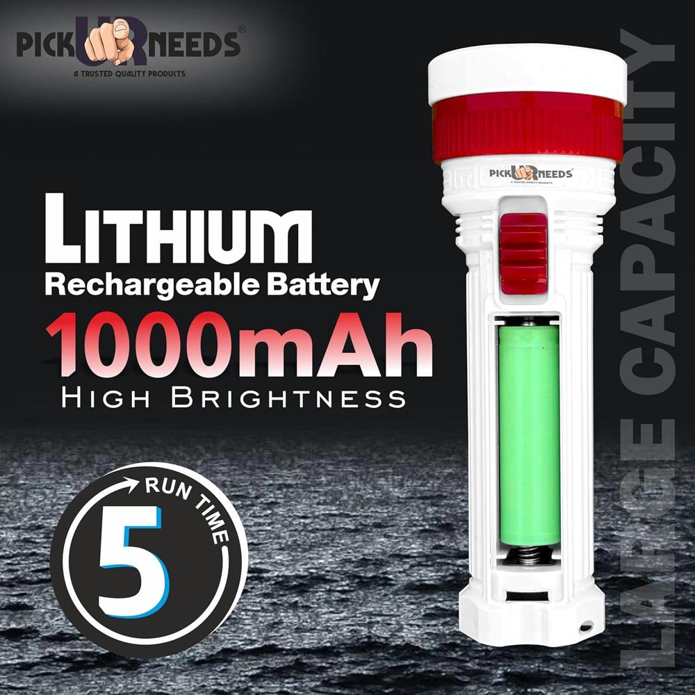 Rock Light Rl-1156a  Rechargeable Torch - Body Material: Plastic