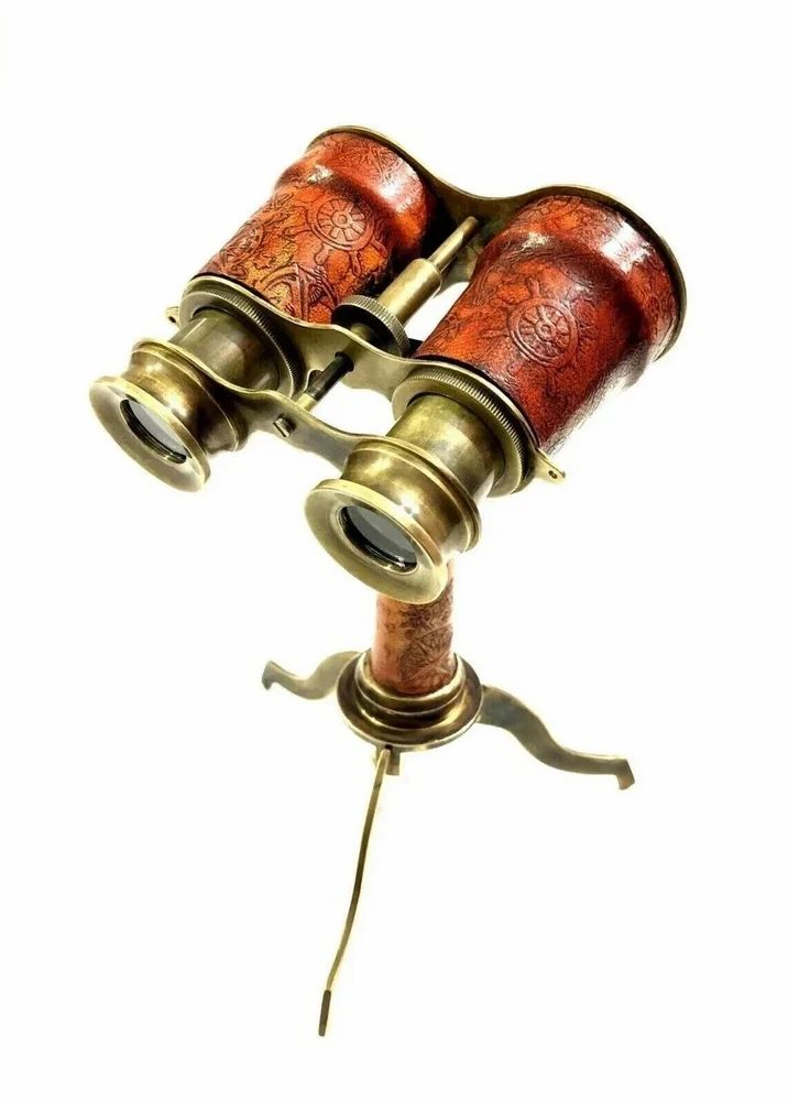 50mm Antique Marine Brass Binocular, 10x