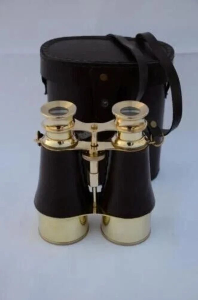 16mm Antique Vintage Style Brass Binocular, 10x