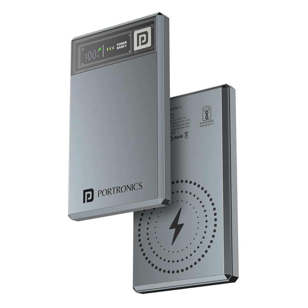 Portronics Magclick 5k 5000mAh Slim Magnetic Fast Charging