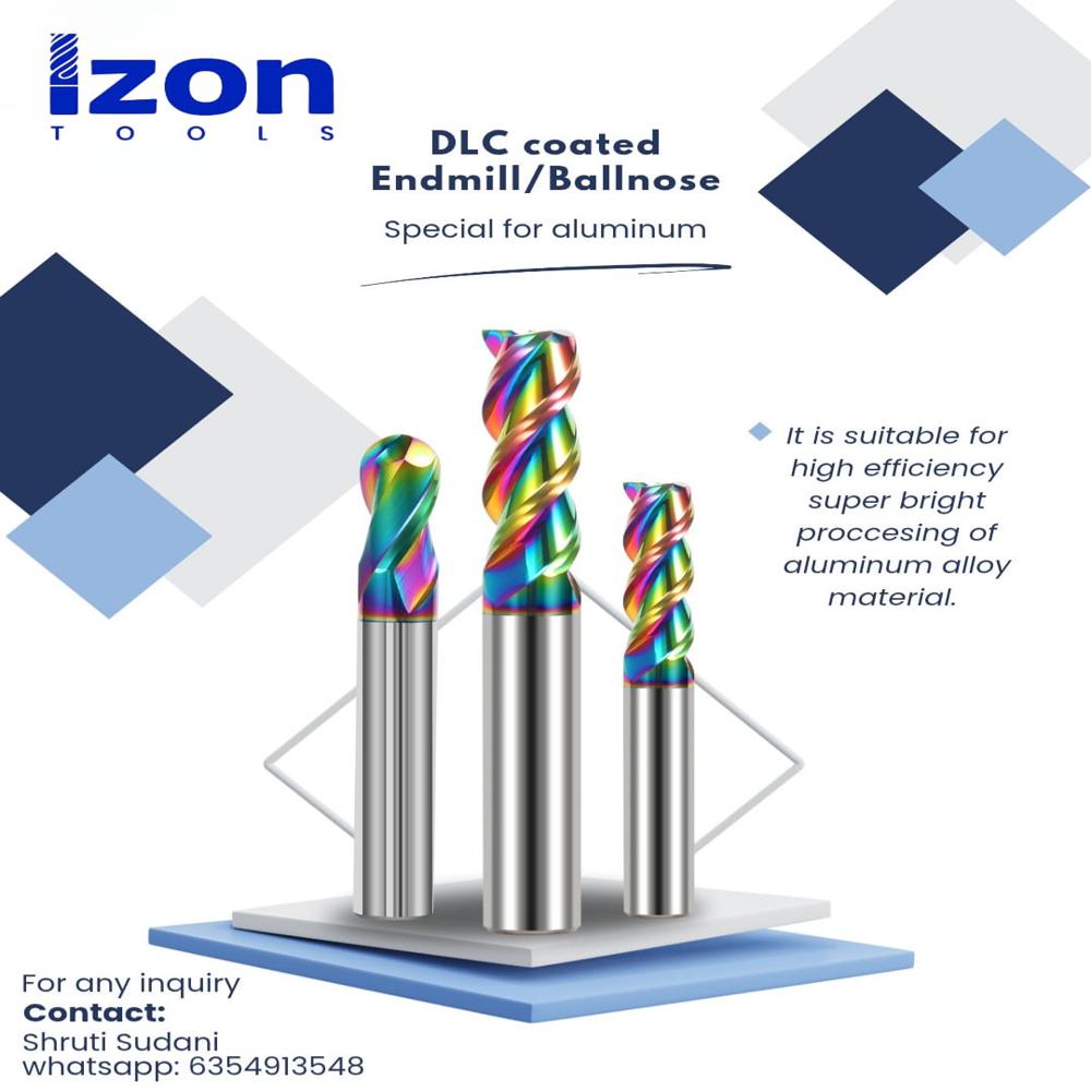 (Dlc Coating)dia-2.5mm Solid Carbide Endmill - Color: Rainbow
