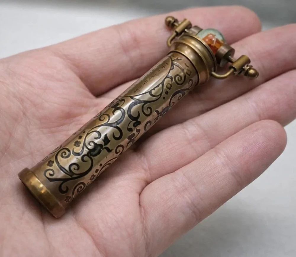 4.5 Inch Brass Antiqued Kaleidoscope