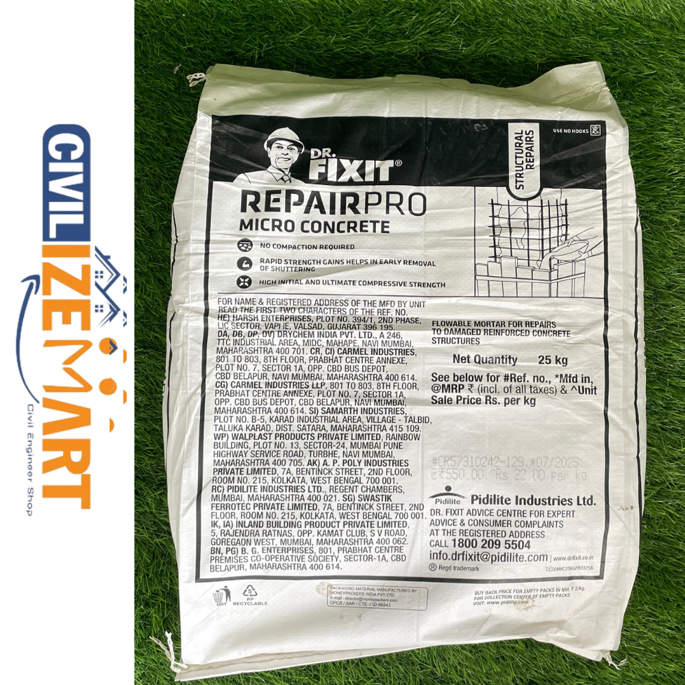 Mico Concrete Bathrooms - Application: Repair Of Damaged Rcc Structures (Columns