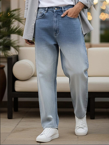 Trendy Straight Fit Sprey Jeans