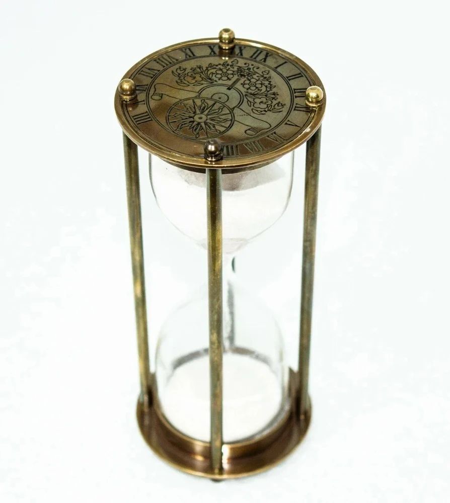 6 Inch Maritime Nautical Hourglass Antique Sand Timer