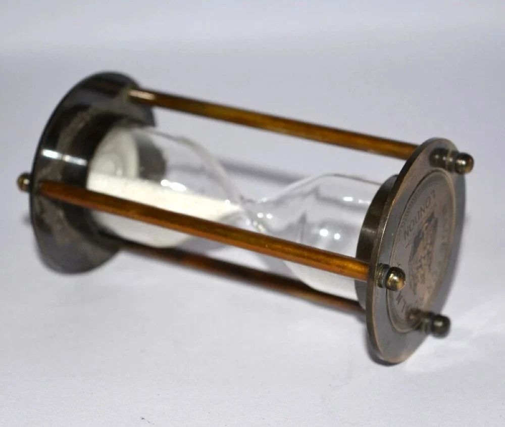6 Inch Brass Vintage Retro Sand Timer