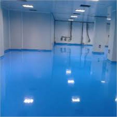 Epoxy Flooring - Color: Blue