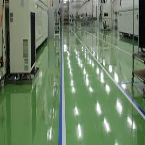 Epoxy Flooring - Color: Blue