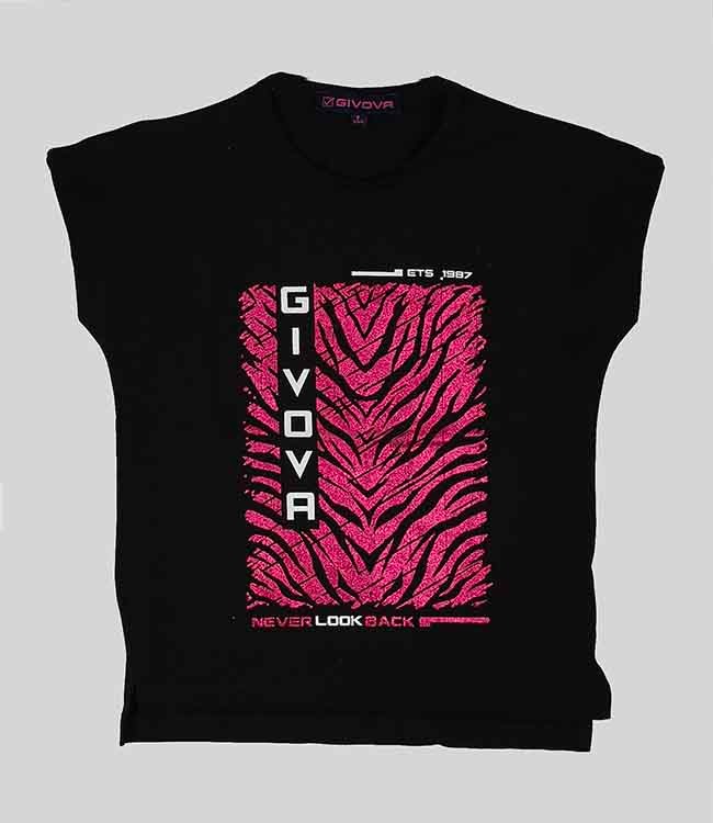 G22202 | Givova Girls Printed Crop Tops Assorted