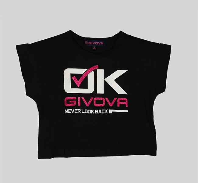 G22202 | Givova Girls Printed Crop Tops Assorted