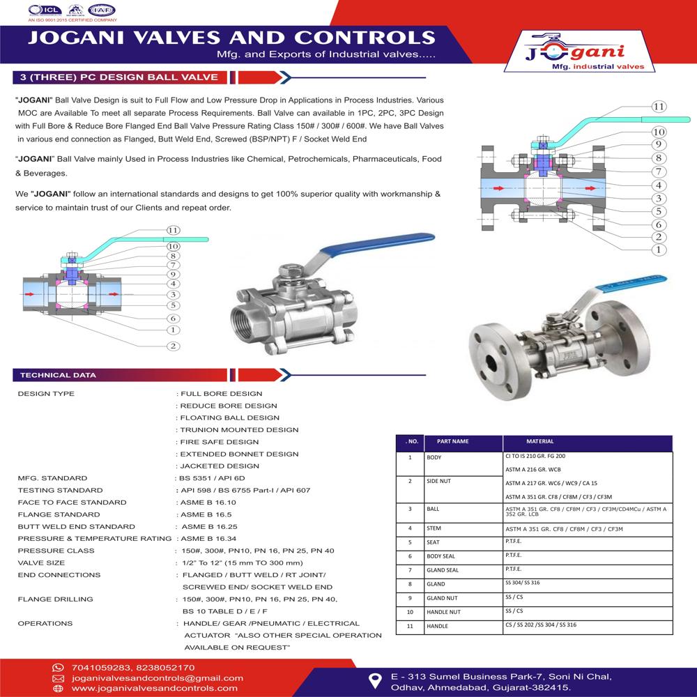 PTFE Lined Ball Valve