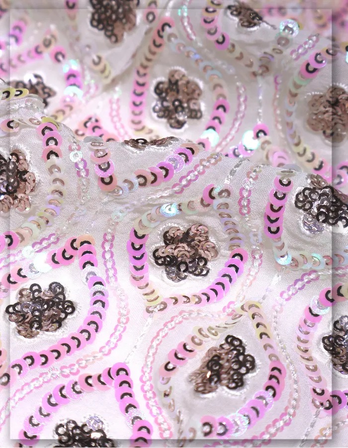 Luxury Sequins Fabric for Modern Dress in Middle East