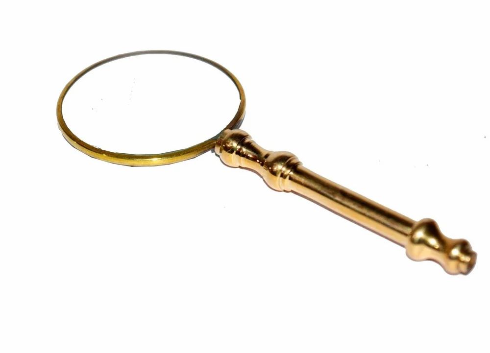 50mm Brass Antique Magnifying Glass