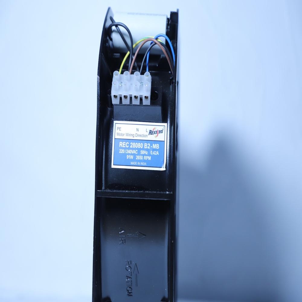 REXNORD REC 28080 B2-MB 220/240V AC 0.42A 91W 28080mm Ball Bearing Industrial Axial Cooling Fan