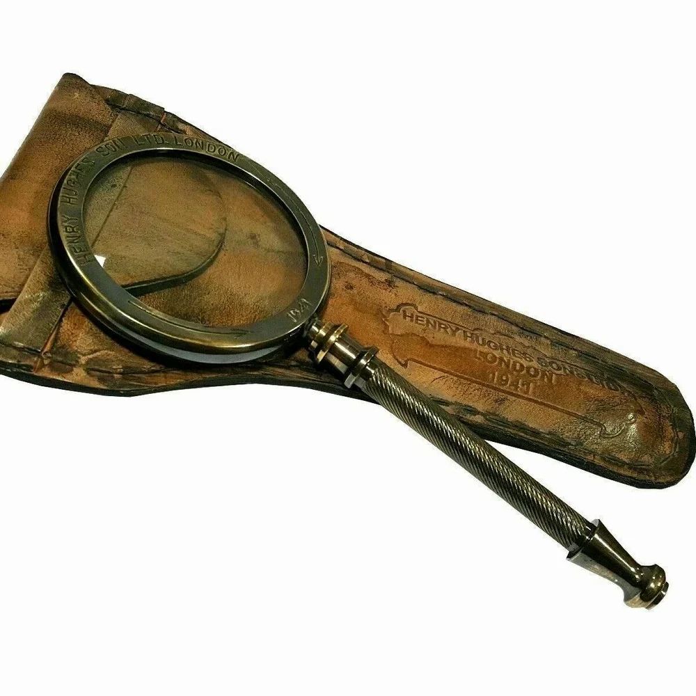 50mm Antique Brass Vintage Magnifying Glass