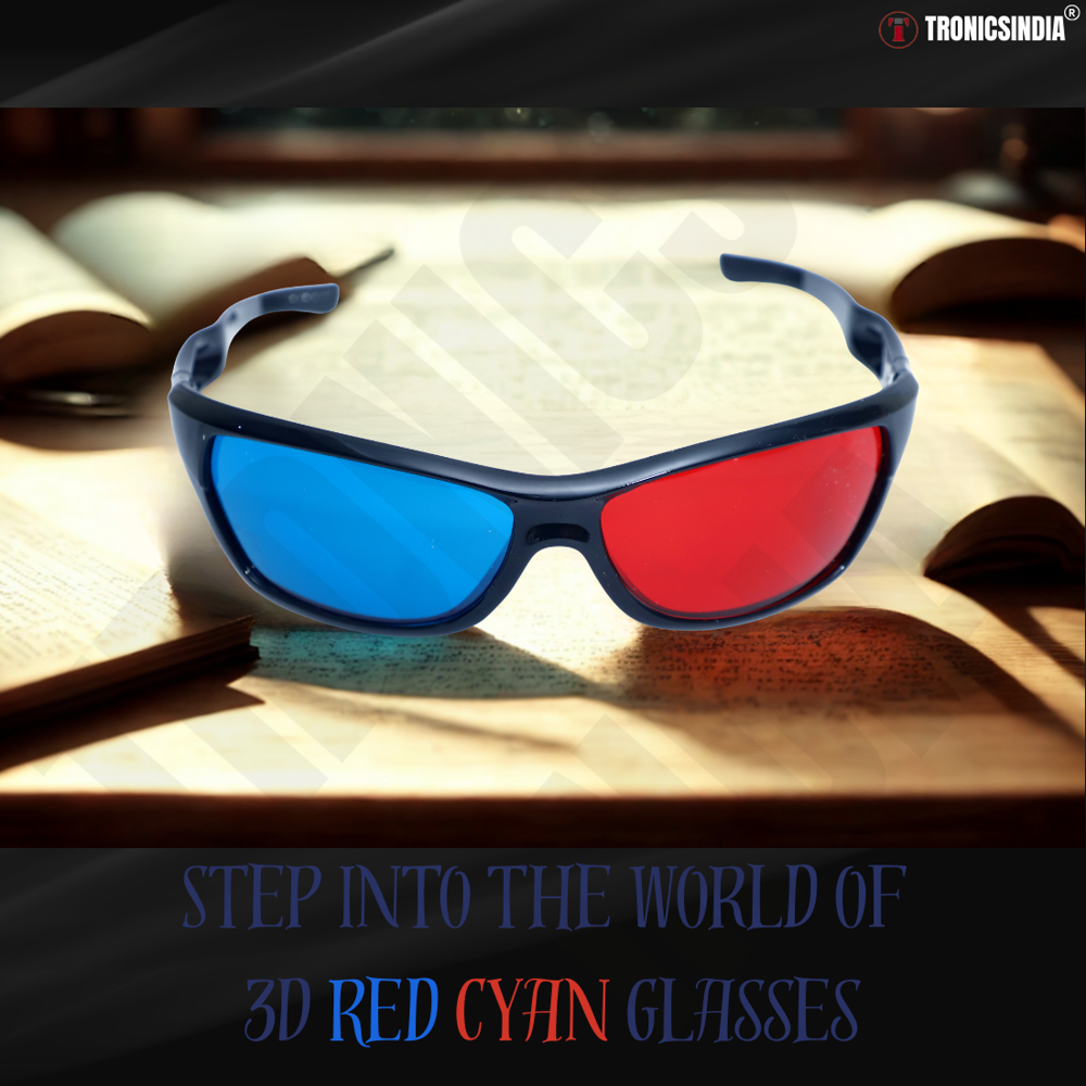 Red Cyan 3D Glasses Sports Frame for Projector Viewing RC02