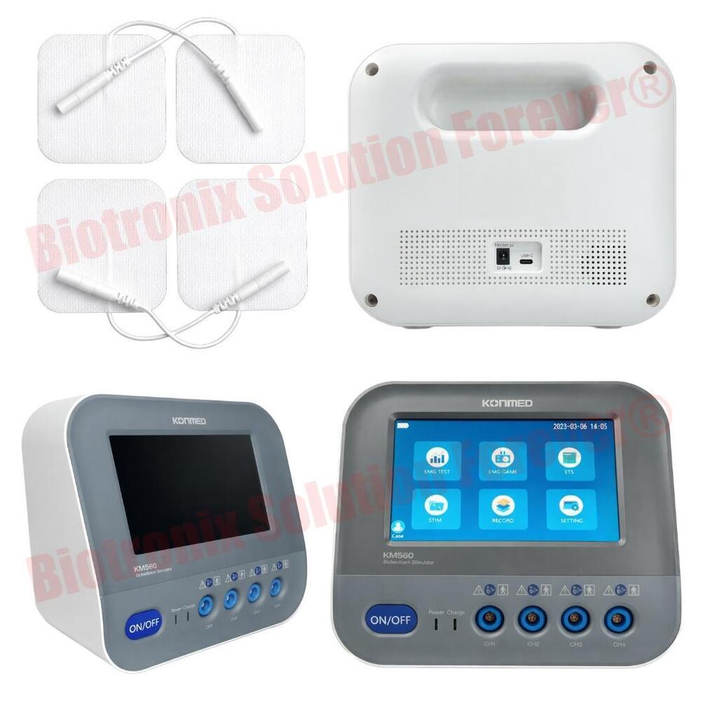 Konmed KM-560 4 Channel Biofeedback Equipment with Electrical Therapy