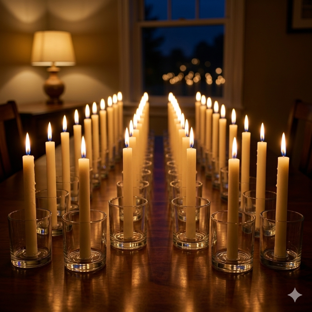 5-Inch Small Plain White Stick Candles